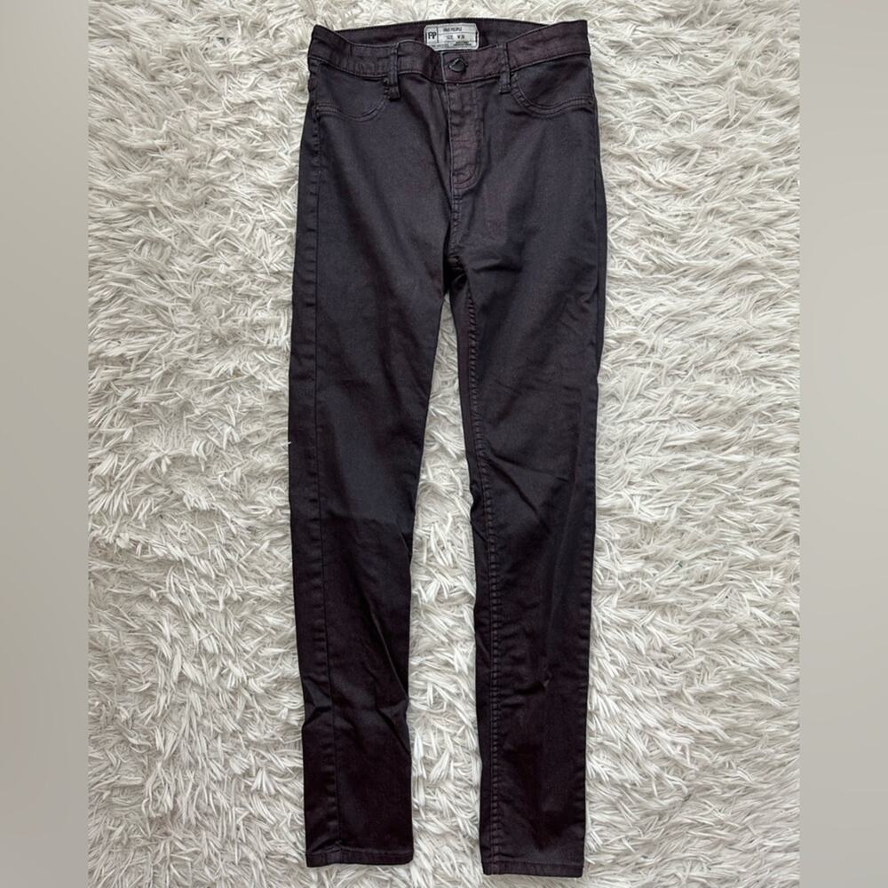 Free People Women’s Plum Purple Skinny Jeans High Rise  Size 26x27